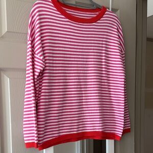 Long sleeve pink cotton Sweater